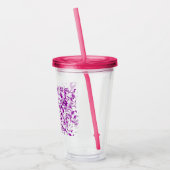 Paint Spatter Pink Acryltrinkbecher (Links)