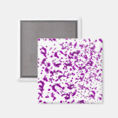 Paint Spatter Pink Magnet (Vorderseite/Rückseite)