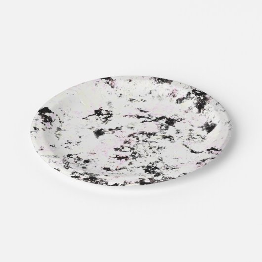 Paint Splash Abstrakt Pappteller (Schrägansicht)