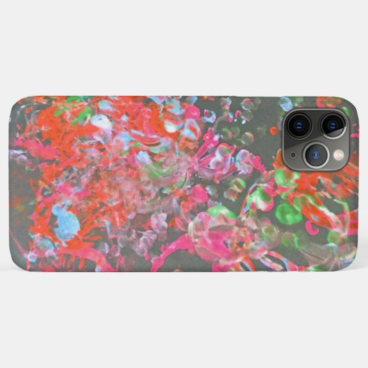 Paint splash Art iPhone Case (Rückseite (Horizontal))