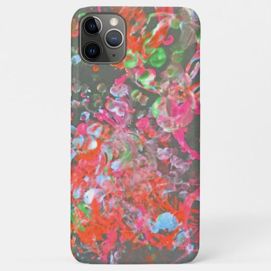 Paint splash Art iPhone Case (Rückseite)