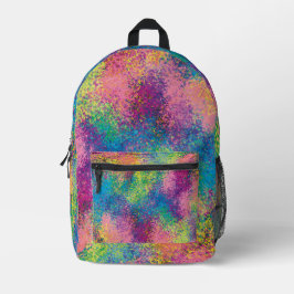 Paint splash. bedruckter rucksack