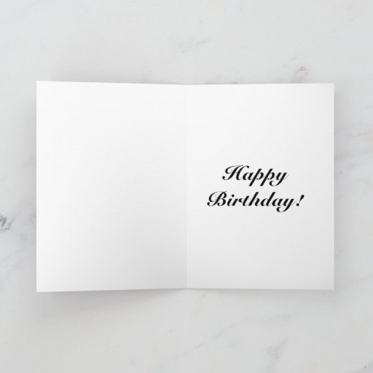 Paint Splash Blume Birthday Framework 7x5 Karte (Innenseite)