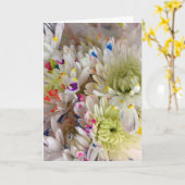 Paint Splash Blume Birthday Framework 7x5 Karte (Gelbe Blume)