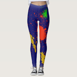 Paint Splash Designer Leggings - Geschenke