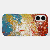 Paint Splash Hintergrund Case-Mate iPhone Hülle (Rückseite (Horizontal))