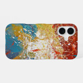 Paint Splash Hintergrund iPhone 16 Hülle (Rückseite (Horizontal))