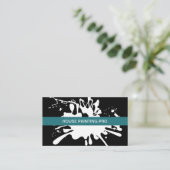 Paint Splash House Painter Visitenkarte (Stehend Vorderseite)