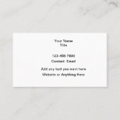 Paint Splash House Painter Visitenkarte (Rückseite)