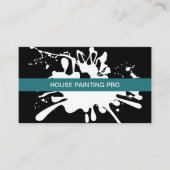 Paint Splash House Painter Visitenkarte (Vorderseite)
