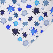 Paint Splash in Blue Pattern Seidenpapier (Ausschnitt)