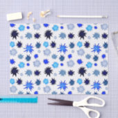 Paint Splash in Blue Pattern Seidenpapier (Handwerk)