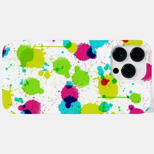 Paint Splash iPhone Case (Rückseite (Horizontal))