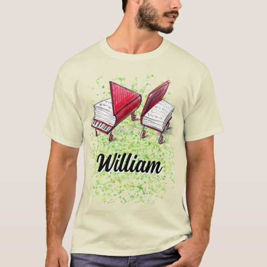 Paint Splash Limone Skizzen T-Shirt (Vorderseite)