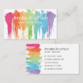 Paint Splash Modern Art Designer Künstler Visitenkarte (Vorne/Hinten)