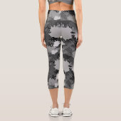 Paint Splash Muster 2 Capri Leggings (Rückseite)
