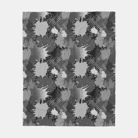 Paint Splash Muster 2 Fleecedecke (Vorderseite)