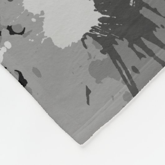 Paint Splash Muster 2 Fleecedecke (Ecke)