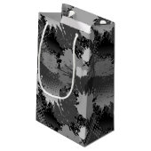 Paint Splash Muster 2 Kleine Geschenktüte (Rückseite Schrägansicht)