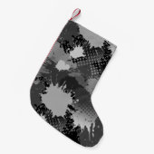 Paint Splash Muster 2 Kleiner Weihnachtsstrumpf (Vorderansicht (hängend))