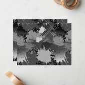 Paint Splash Muster 2 Mitteilungskarte (Vorderseite/Rückseite Beispiel)