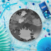 Paint Splash Muster 2 Pappteller (Party)