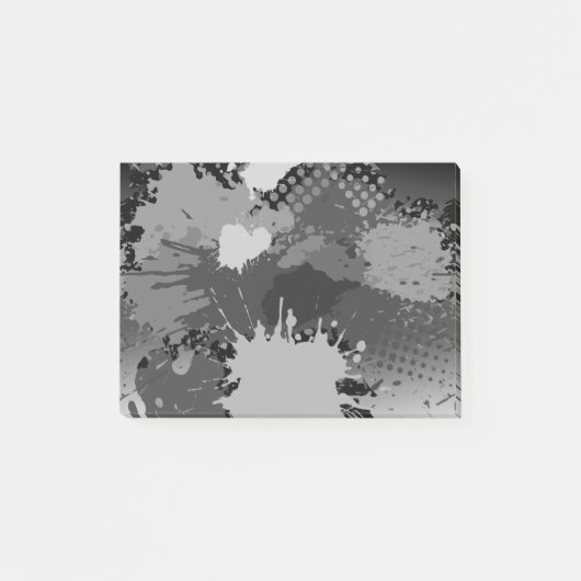 Paint Splash Muster 2 Post-it Klebezettel (Vorderseite)