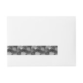 Paint Splash Muster 2 Rundum-Adressaufkleber (Vorderseite)