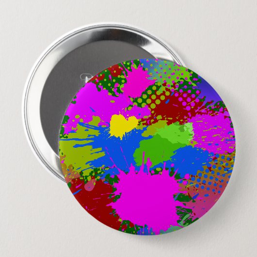 Paint Splash Muster 3 Button (Vorne & Hinten)