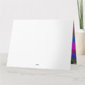 Paint Splash Muster 3 Dankeskarte (Rückseite)