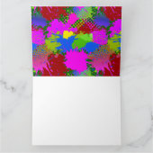 Paint Splash Muster 3 Dankeskarte (Innenseite)