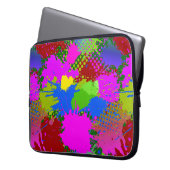 Paint Splash Muster 3 Laptopschutzhülle (Vorderseite Links)