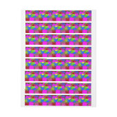 Paint Splash Muster 3 Rundum-Adressaufkleber (Bogen)