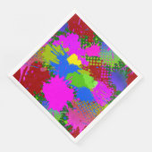 Paint Splash Muster 3 Serviette (Ecke)