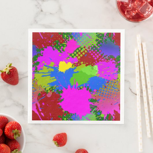 Paint Splash Muster 3 Serviette (Beispiel)