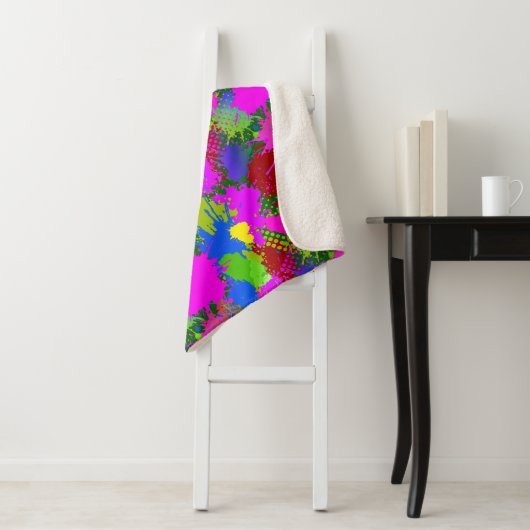 Paint Splash Muster 3 Sherpadecke (Beispiel)