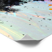 Paint Splash Parrot | Poster Print (Ecke)