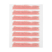 Paint Splash Special Delivery Birth Ankündigung (Bogen)