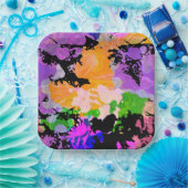 Paint Splash Spritzer Druckplatte Pappteller (Party)