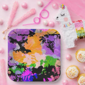 Paint Splash Spritzer Druckplatte Pappteller (Party)
