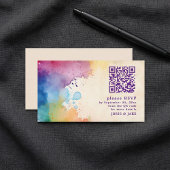 Paint splash UAWG QR Code Enclosure Card Begleitkarte
