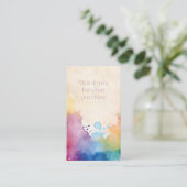 Paint splashes danke für Ihren Kauf Begleitkarte (Stehend Vorderseite)