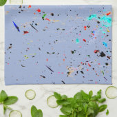 Paint Splashes und Spots Abstrakte Kunst Geschirrtuch (Gefaltet)