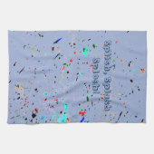 Paint Splashes und Spots Abstrakte Kunst Geschirrtuch (Horizontal)