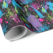 Paint Splater Geschenkpapier (Rolleneckpunkt)