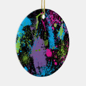 Paint Splater Keramik Ornament (Rechts)
