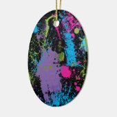 Paint Splater Keramikornament (Links)