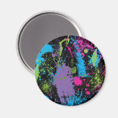 Paint Splater Magnet (Vorderseite/Rückseite)