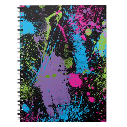 Paint Splater Notizblock (Vorderseite)