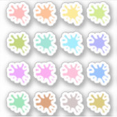 Paint Splats Date deckt den Art Lehrer Bujo Planer Aufkleber (Vorderseite)